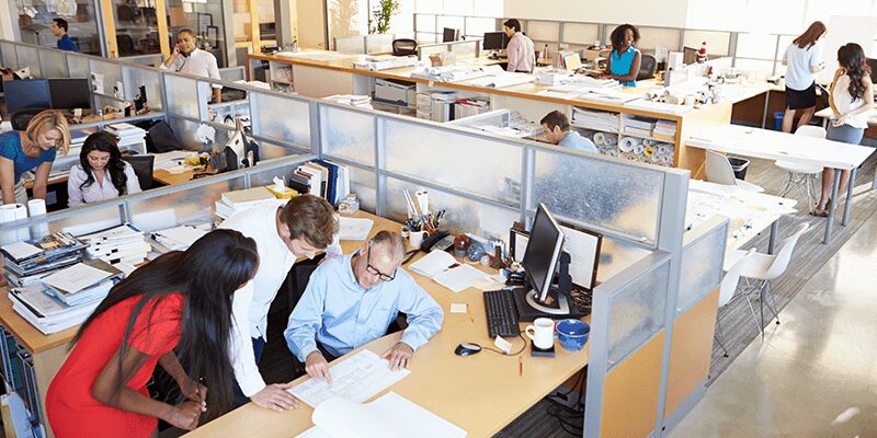 HR Department analysing payroll data 